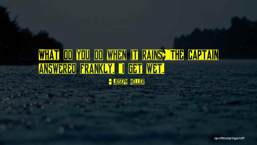 When It Rains Quotes By Joseph Heller