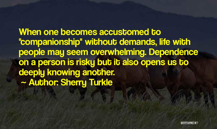 When Life Becomes Overwhelming Quotes By Sherry Turkle