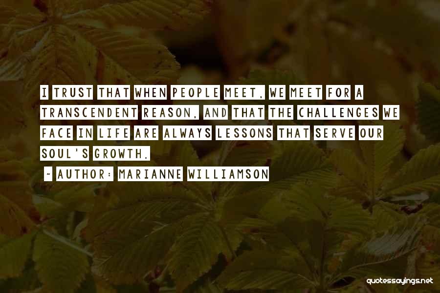 When Life Challenges Quotes By Marianne Williamson