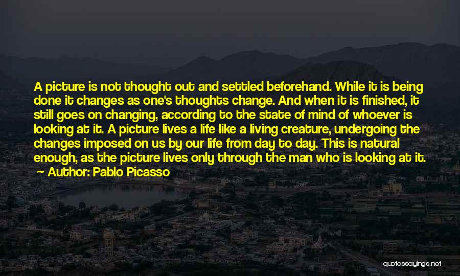 When Life Changes Quotes By Pablo Picasso