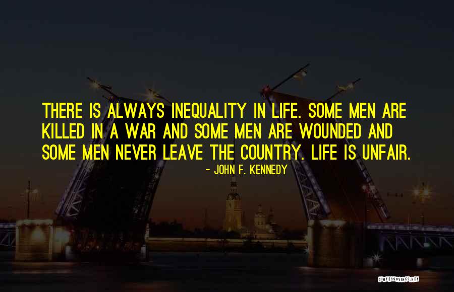 When Life Is Unfair Quotes By John F. Kennedy