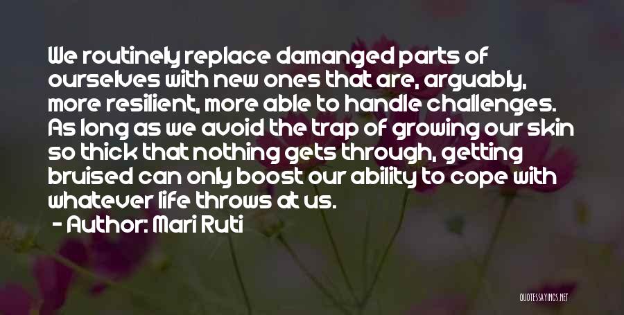 When Life Throws You Challenges Quotes By Mari Ruti