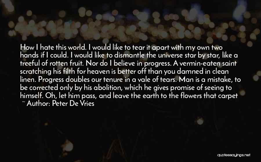 When Man Cry Quotes By Peter De Vries