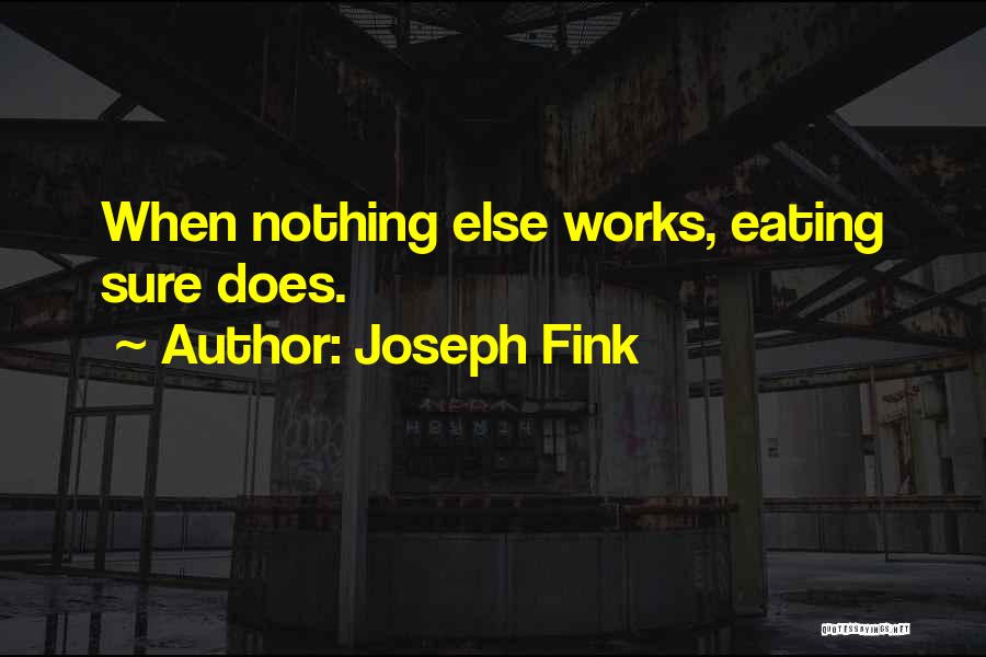 When Nothing Else Works Quotes By Joseph Fink