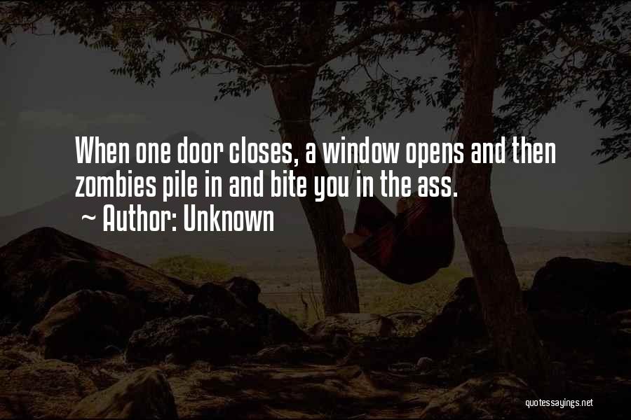 When One Door Closes Quotes By Unknown