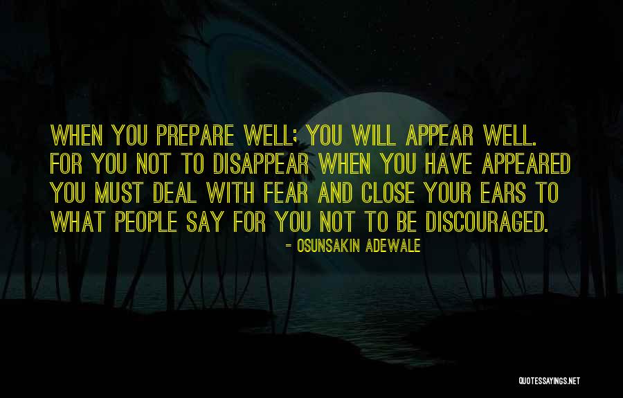 When People Disappear Quotes By Osunsakin Adewale When People Disappear Quotes By Osunsakin Adewale