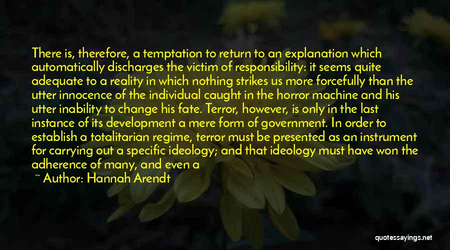 When Reality Strikes Quotes By Hannah Arendt