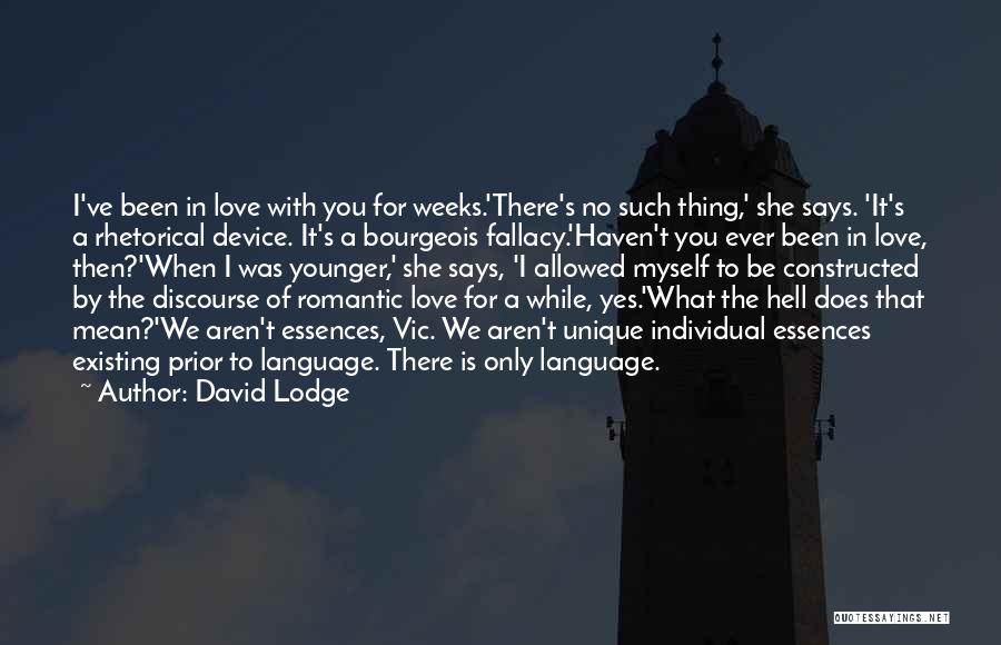 When She Says Yes Quotes By David Lodge