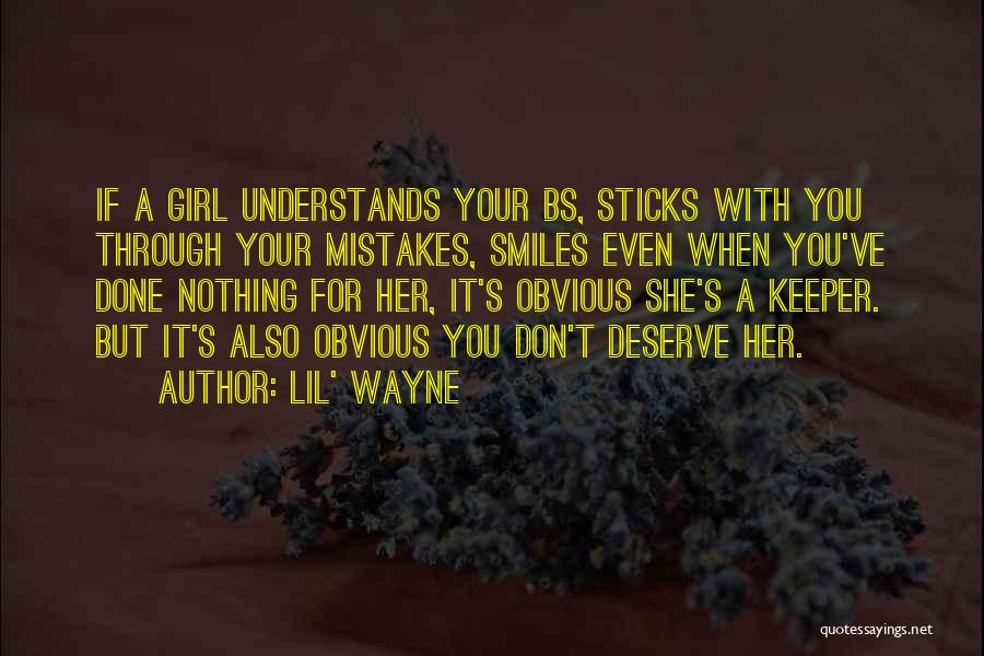 When She Smiles Quotes By Lil' Wayne