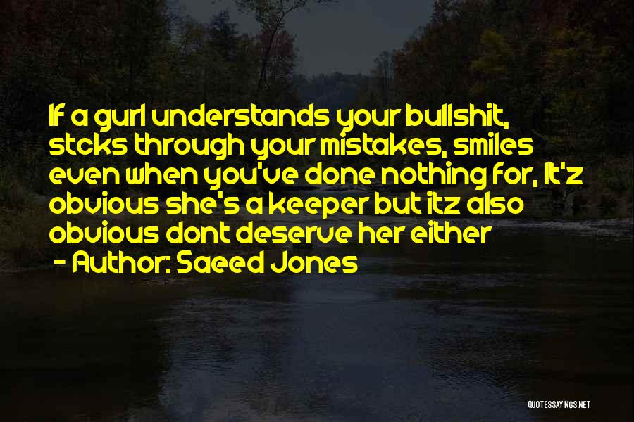 When She Smiles Quotes By Saeed Jones