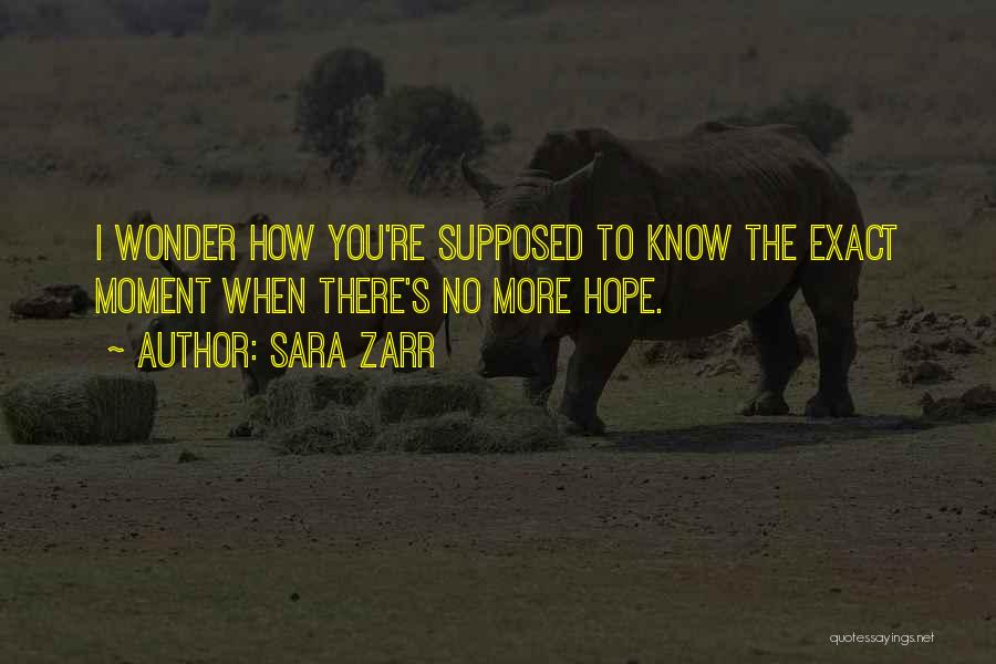 When There's No Hope Quotes By Sara Zarr
