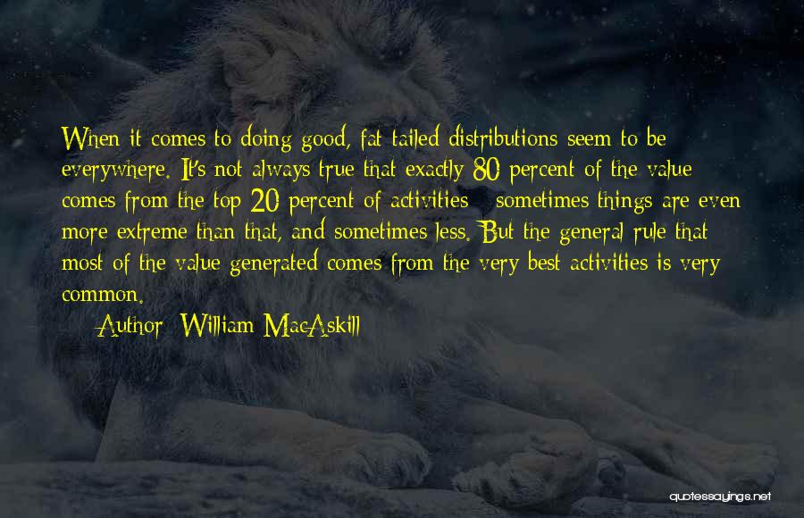 When Things Are Doing Good Quotes By William MacAskill