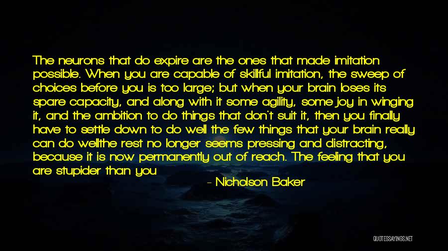 When Things Look Down Quotes By Nicholson Baker When Things Look Down Quotes By Nicholson Baker