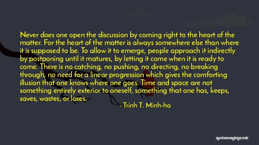 When Time Goes By Quotes By Trinh T. Minh-ha