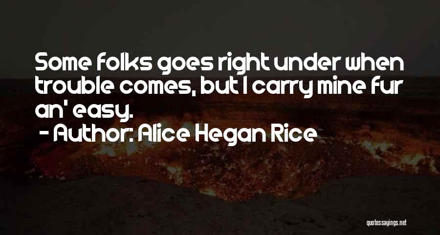 When Trouble Comes Quotes By Alice Hegan Rice