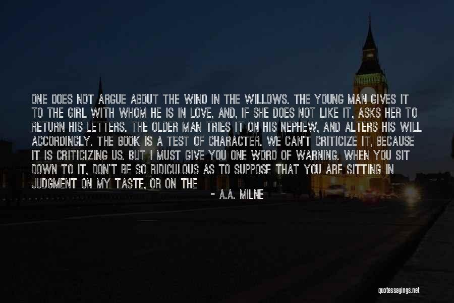 When We Argue Quotes By A.A. Milne