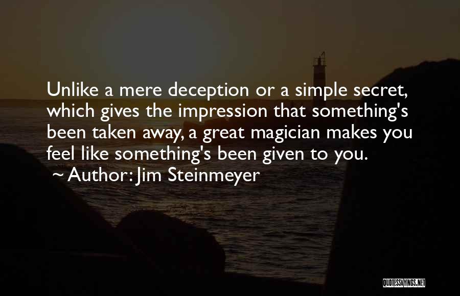 When We Feel Like Giving Up Quotes By Jim Steinmeyer