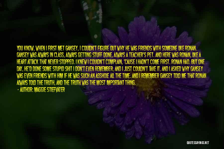 When We First Met Friends Quotes By Maggie Stiefvater
