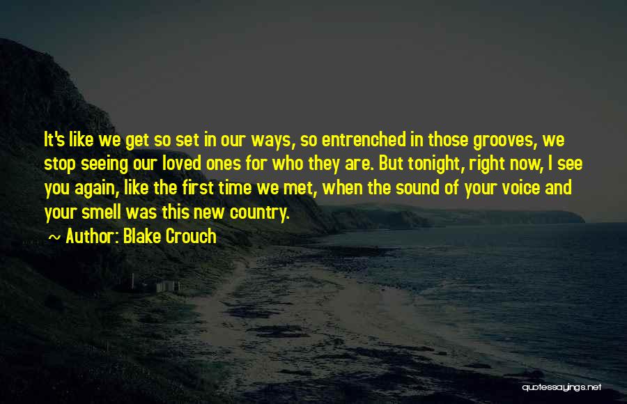 When We Met First Time Quotes By Blake Crouch