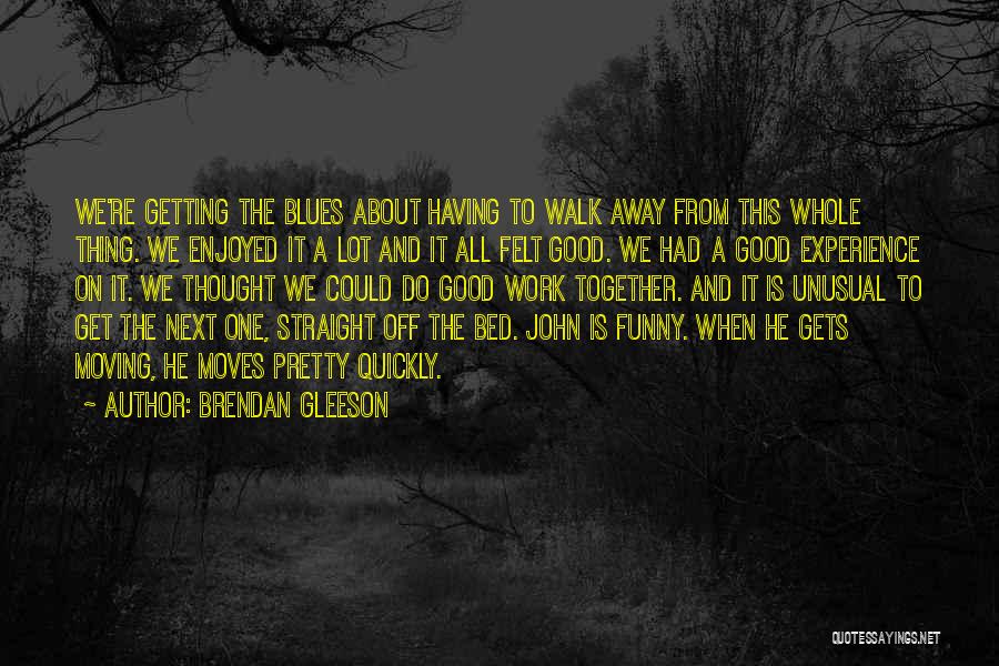 When We Walk Together Quotes By Brendan Gleeson