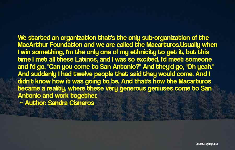 When We Work Together Quotes By Sandra Cisneros