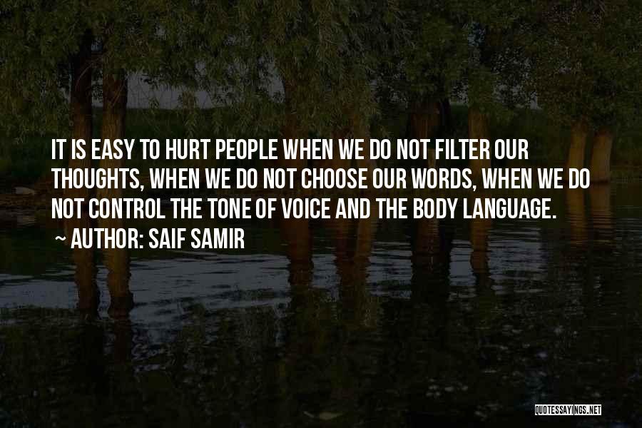 When Words Hurt Quotes By Saif Samir