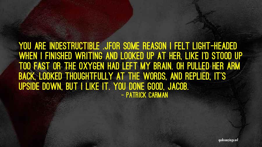 When You Are Finished Quotes By Patrick Carman When You Are Finished Quotes By Patrick Carman