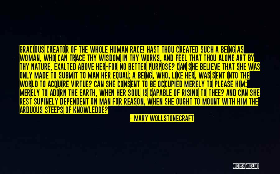 When You Feel All Alone In This World Quotes By Mary Wollstonecraft