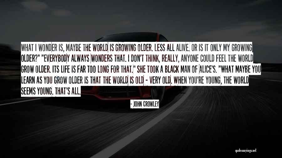 When You Grow Older Quotes By John Crowley