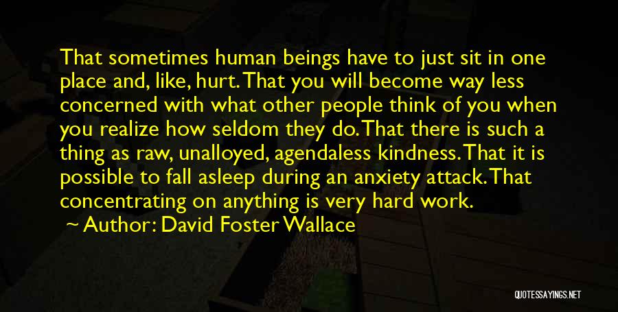 When You Hurt Quotes By David Foster Wallace