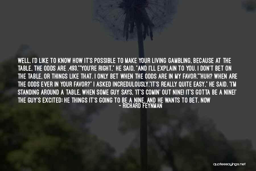 When You Know It's The Right Guy Quotes By Richard Feynman When You Know It's The Right Guy Quotes By Richard Feynman