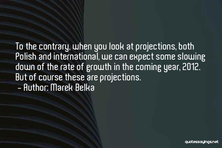 When You Look Down Quotes By Marek Belka