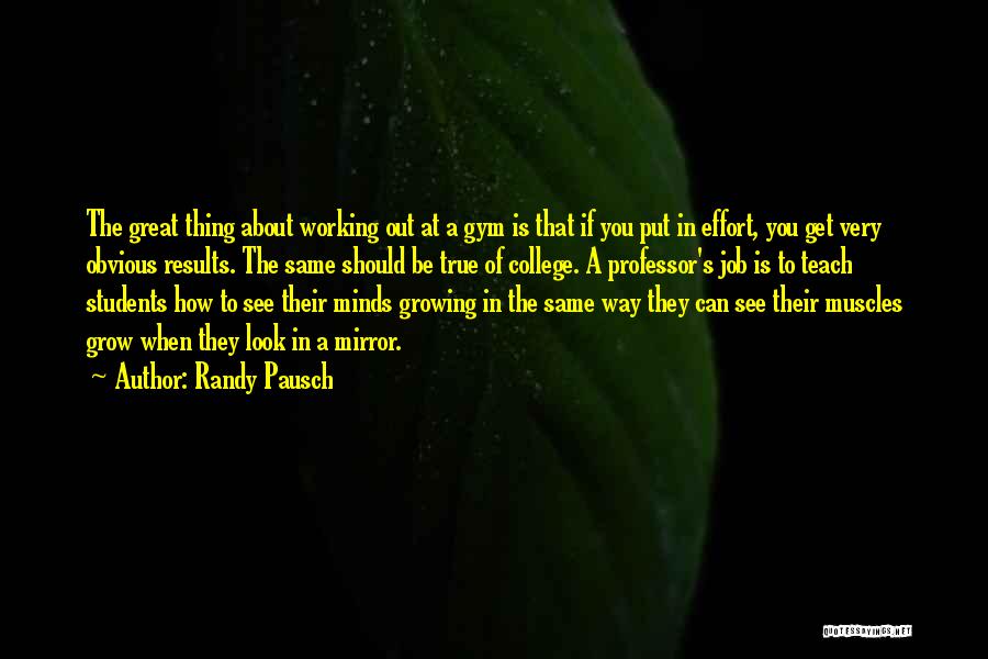 When You Look In The Mirror Quotes By Randy Pausch