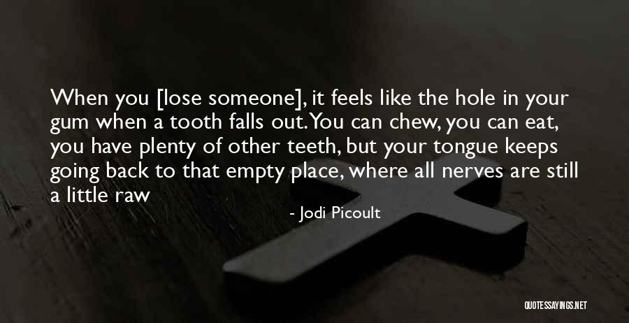 When You Lose Someone Quotes By Jodi Picoult