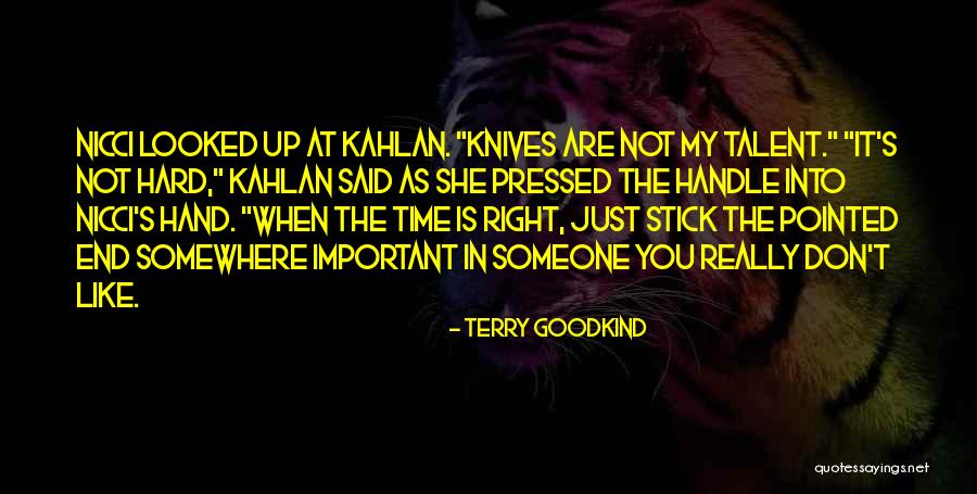 When You Really Like Someone Quotes By Terry Goodkind