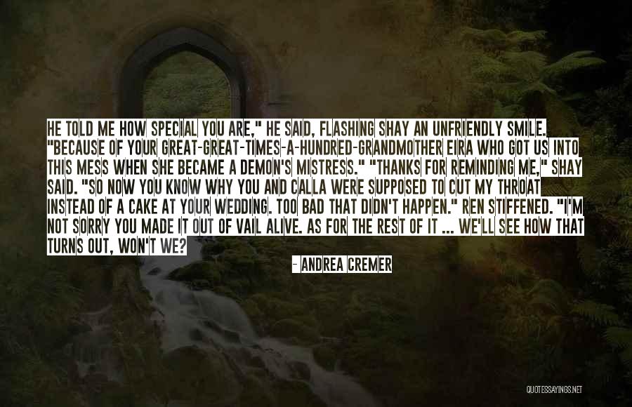 When You See Me Smile Quotes By Andrea Cremer When You See Me Smile Quotes By Andrea Cremer