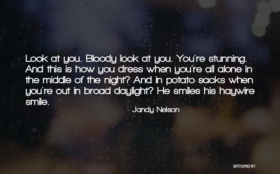 When You Smile Alone Quotes By Jandy Nelson