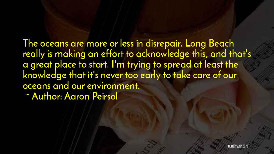 When You Start Not To Care Quotes By Aaron Peirsol