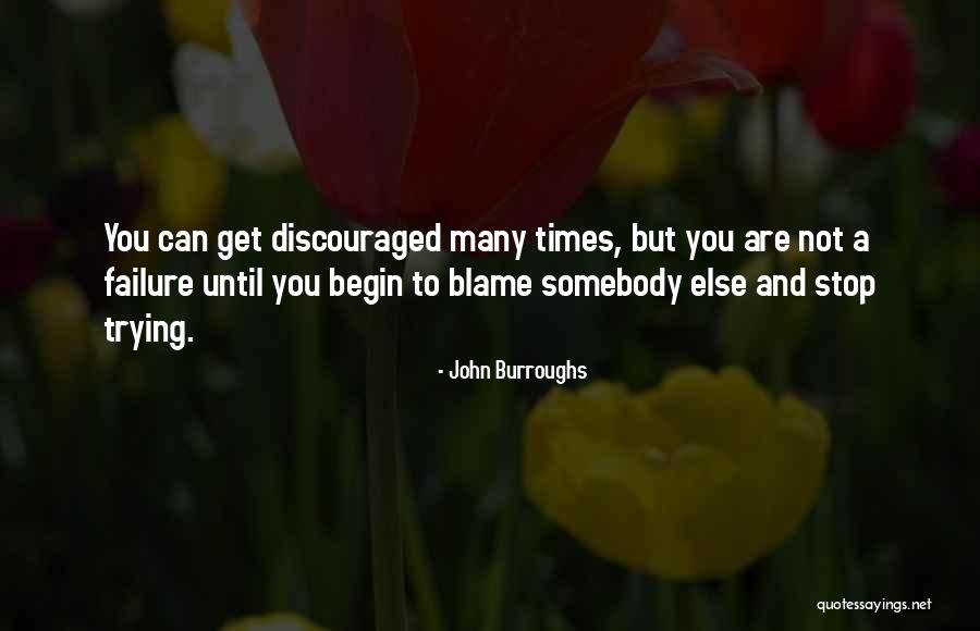 When You Stop Blaming Others Quotes By John Burroughs