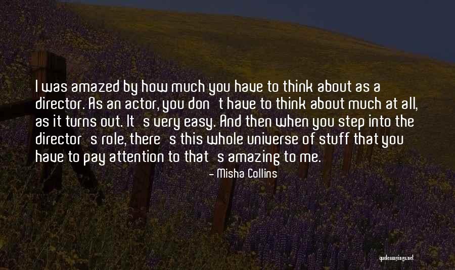 When You Think About Me Quotes By Misha Collins When You Think About Me Quotes By Misha Collins