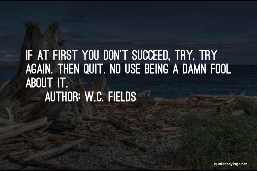 When You Try Your Best But You Don't Succeed Quotes By W.C. Fields