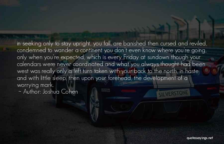 When You Turn Your Back Quotes By Joshua Cohen