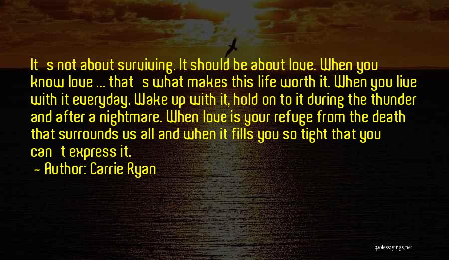 When You Wake Up Love Quotes By Carrie Ryan