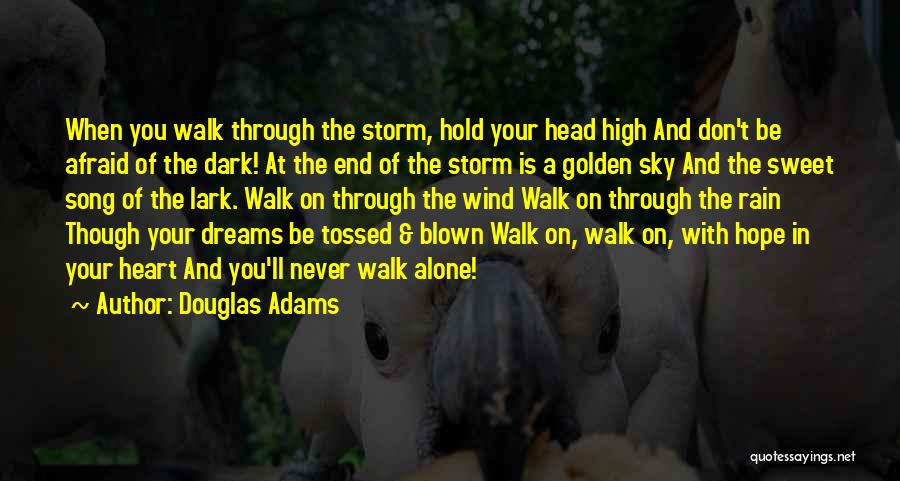 When You Walk Alone Quotes By Douglas Adams