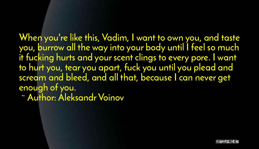 When You Want To Scream Quotes By Aleksandr Voinov