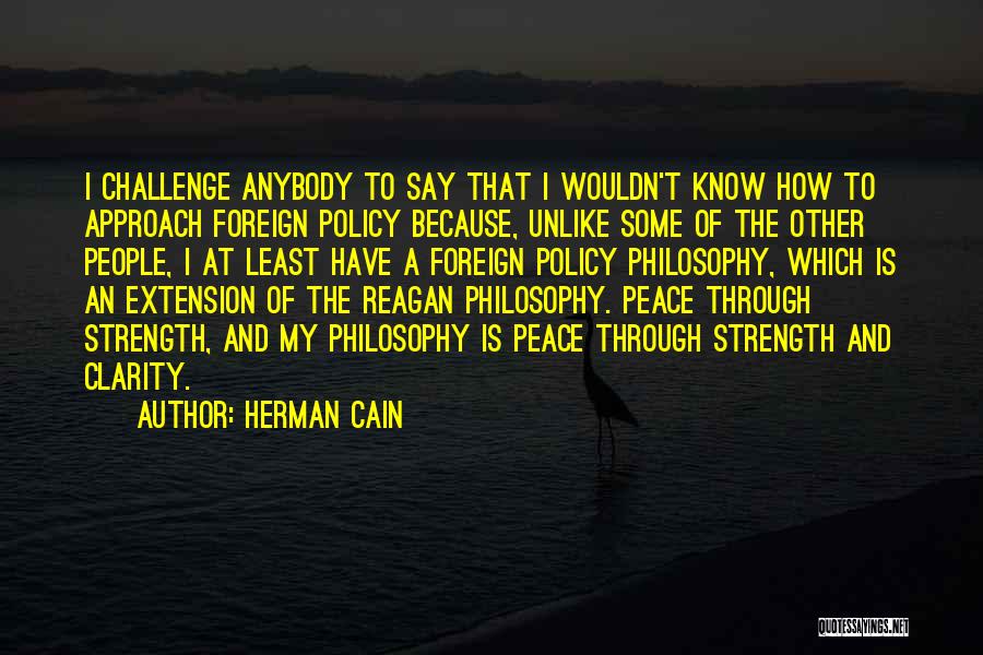 When Your At Peace With Yourself Quotes By Herman Cain