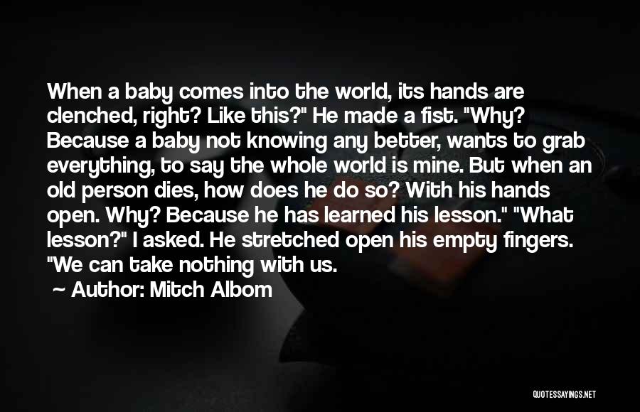When Your Baby Dies Quotes By Mitch Albom