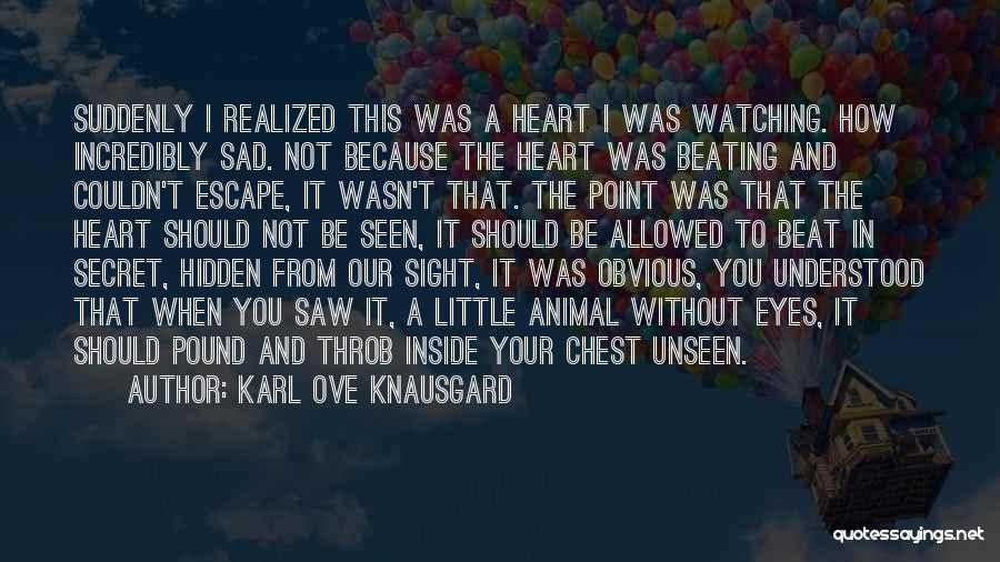 When Your Sad Quotes By Karl Ove Knausgard