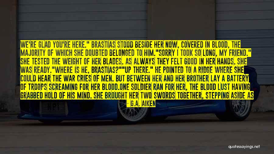 When You're Away From Me Quotes By G.A. Aiken When You're Away From Me Quotes By G.A. Aiken