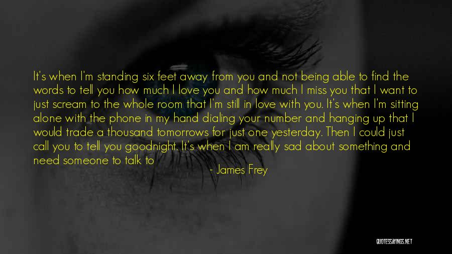 When You're Away From Me Quotes By James Frey When You're Away From Me Quotes By James Frey